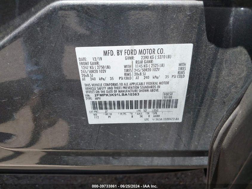 FORD EDGE TITANIUM 2020