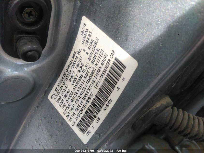 HONDA CIVIC SEDAN LX 2018