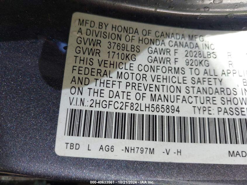 HONDA CIVIC SPORT 2020