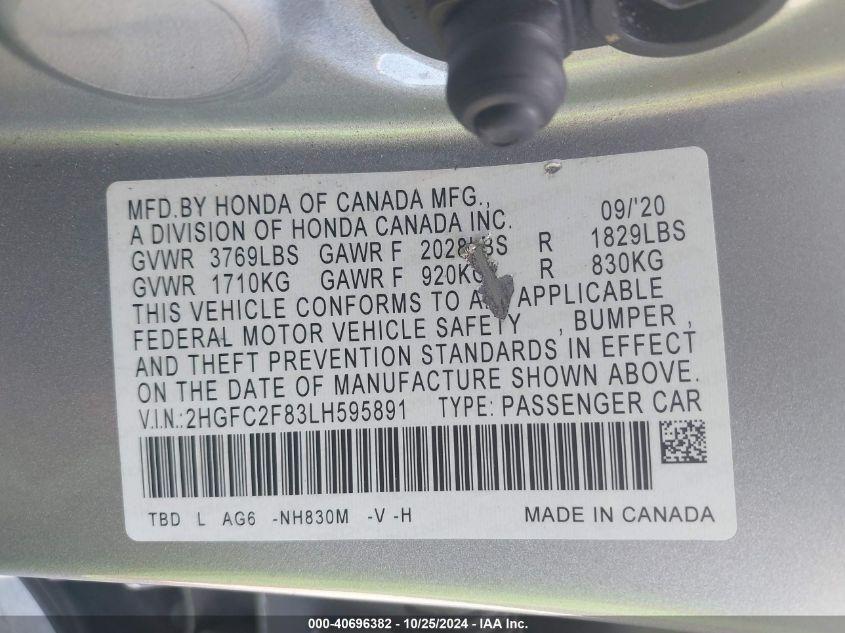 HONDA CIVIC SPORT 2020