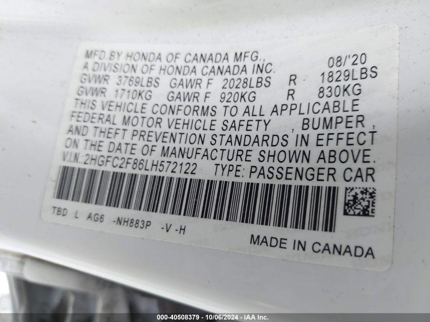 HONDA CIVIC SPORT 2020