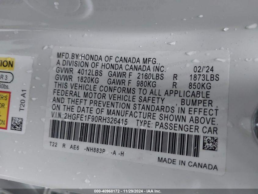 HONDA CIVIC TOURING 2024