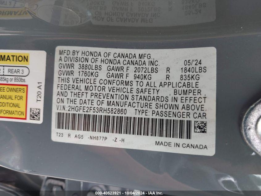 HONDA CIVIC SPORT 2024