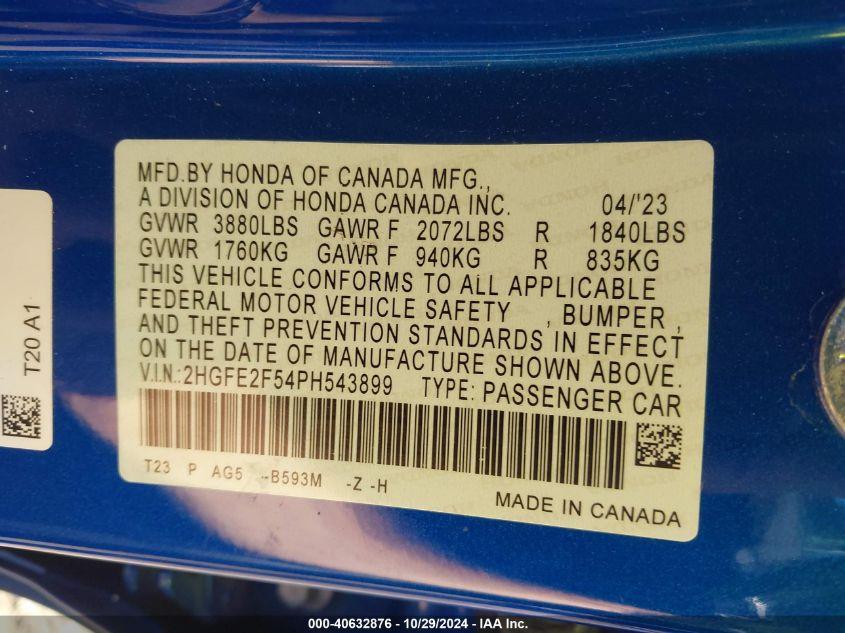 HONDA CIVIC SPORT 2023