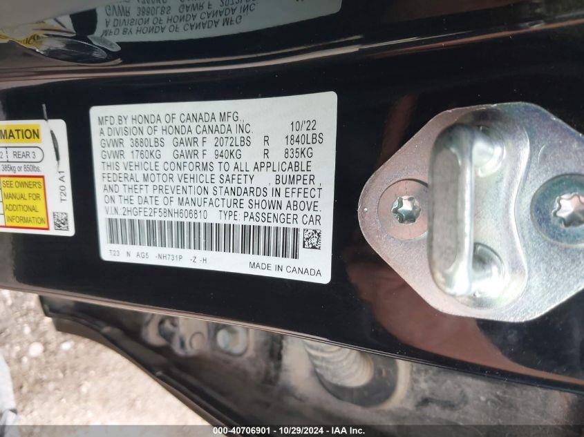 HONDA CIVIC SPORT 2022