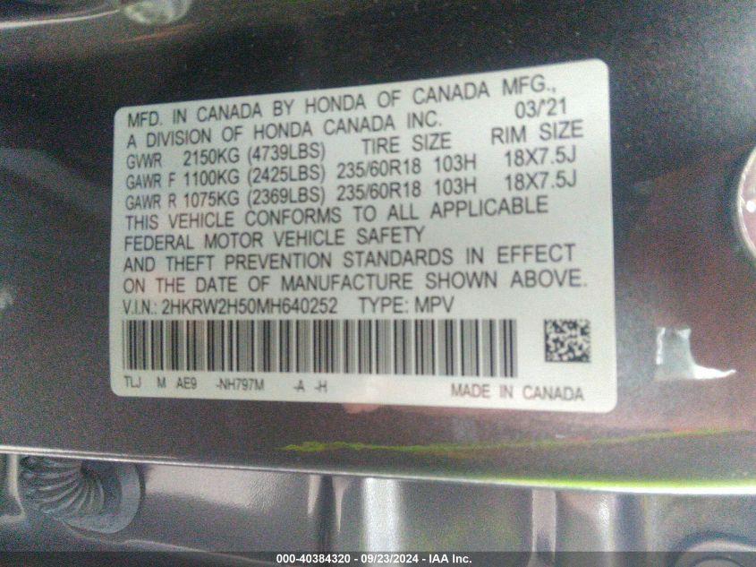 HONDA CR-V AWD EX 2021