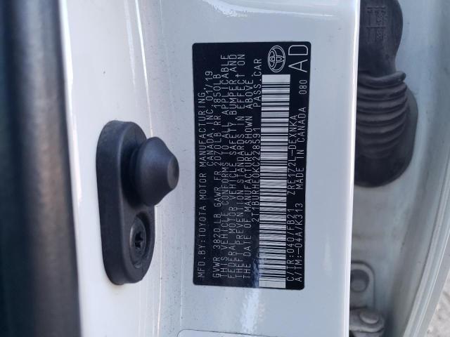 TOYOTA COROLLA L 2019