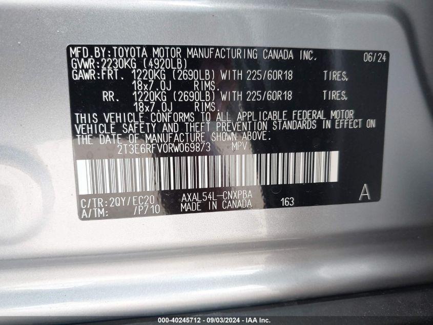 TOYOTA RAV4 HYBRID XSE 2024