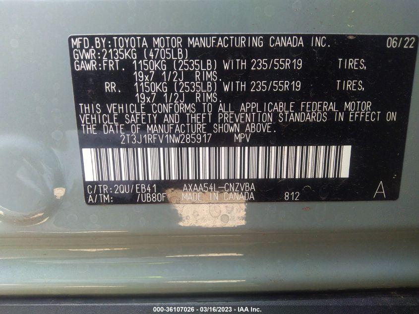 TOYOTA RAV4 ADVENTURE 2022