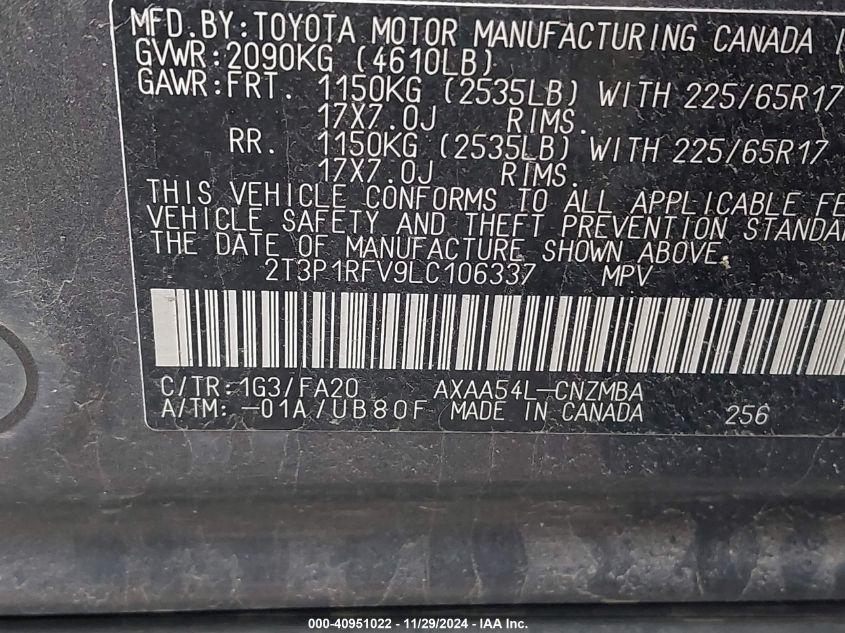 TOYOTA RAV4 XLE 2020