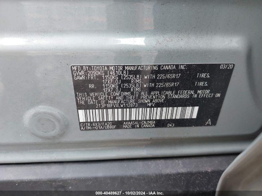 TOYOTA RAV4 XLE 2020