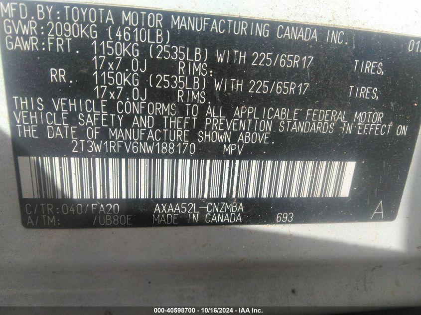 TOYOTA RAV4 XLE 2022