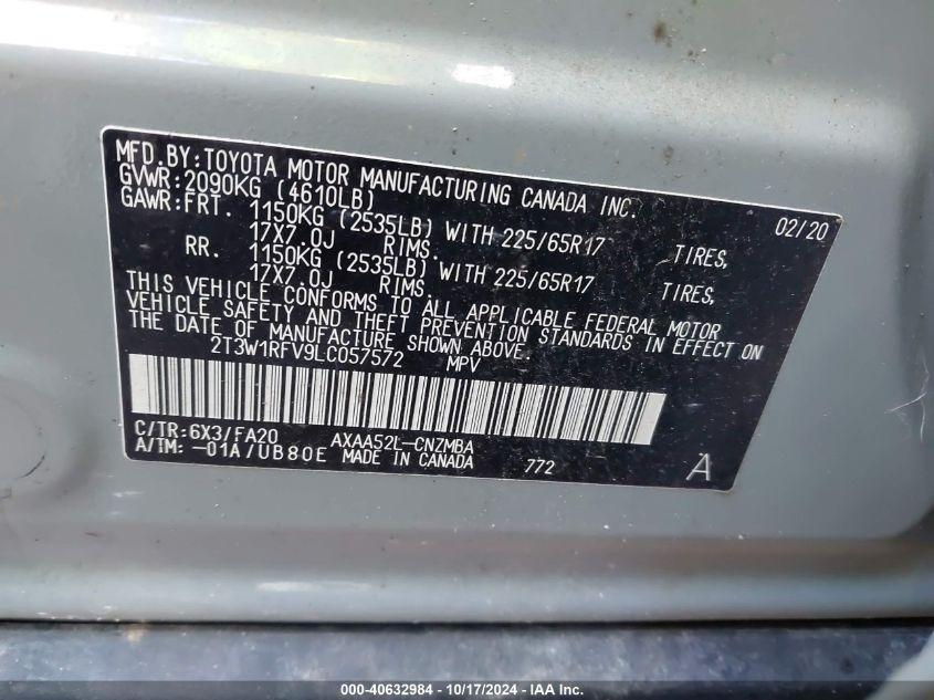 TOYOTA RAV4 XLE 2020