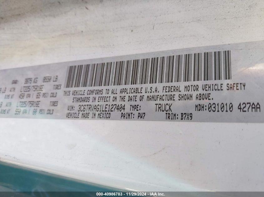 RAM PROMASTER 1500 LOW ROOF 136 WB 2020