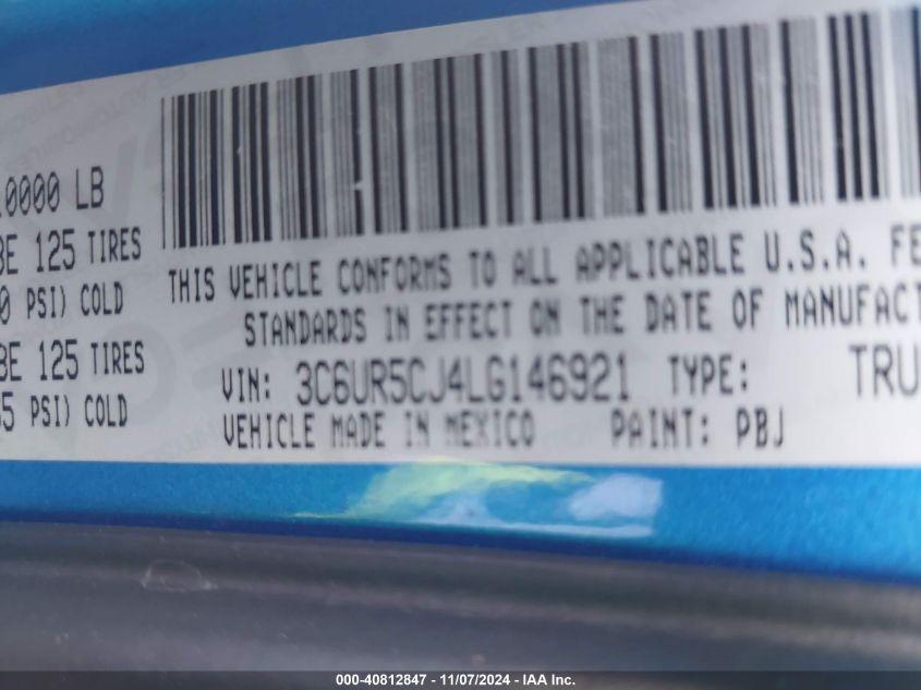 RAM 2500 TRADESMAN  4X4 6'4 BOX 2020