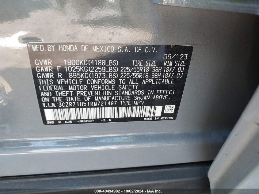 HONDA HR-V 2WD SPORT/2WD SPORT W/O BSI 2024