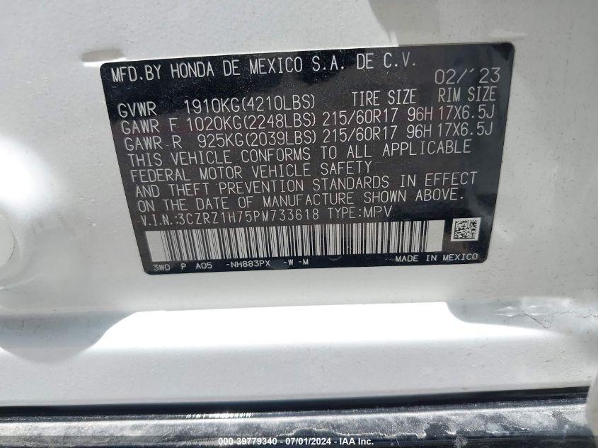 HONDA HR-V 2WD EX-L 2023