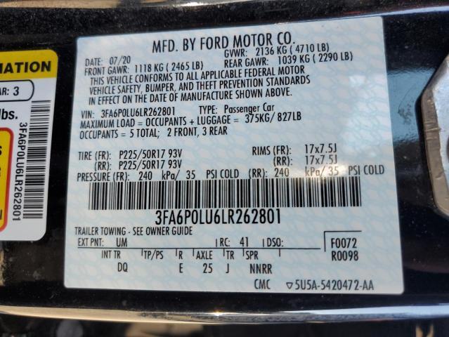 FORD FUSION SE 2020