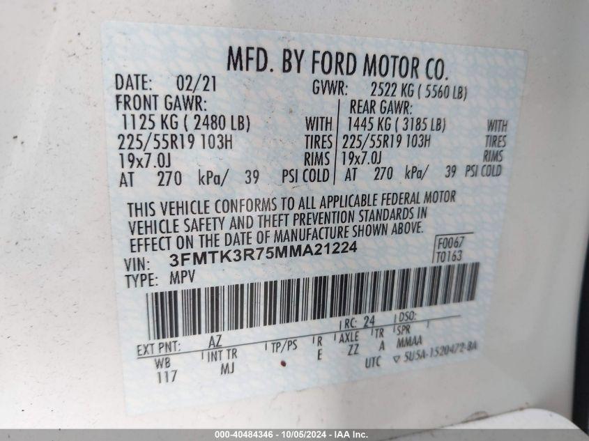 FORD MUSTANG MACH-E PREMIUM 2021