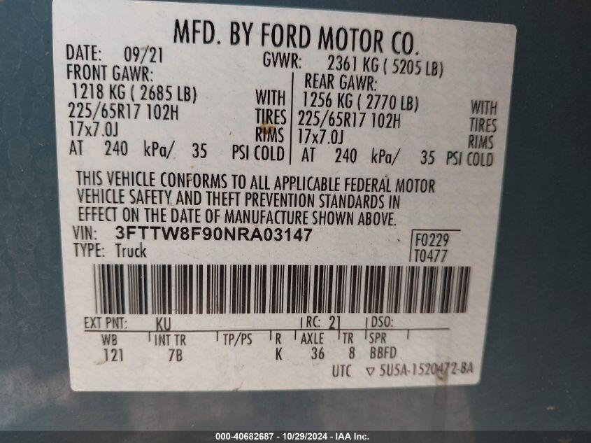 FORD MAVERICK XLT 2022