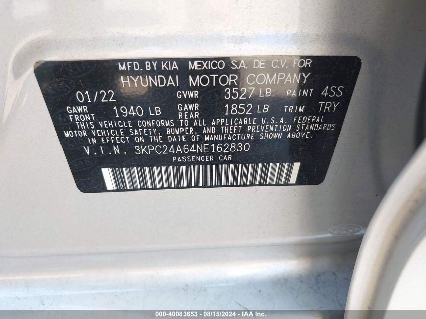 HYUNDAI ACCENT SEL 2022