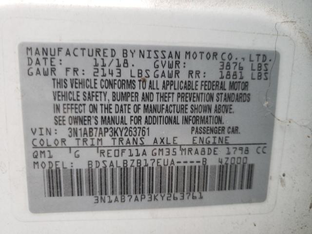 NISSAN SENTRA S 2019