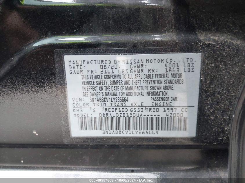 NISSAN SENTRA SV XTRONIC CVT 2020