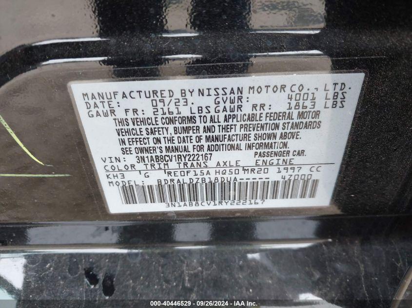 NISSAN SENTRA SV XTRONIC CVT 2024