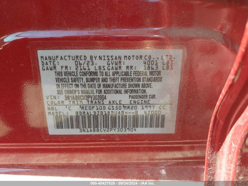 NISSAN SENTRA SV XTRONIC CVT 2023