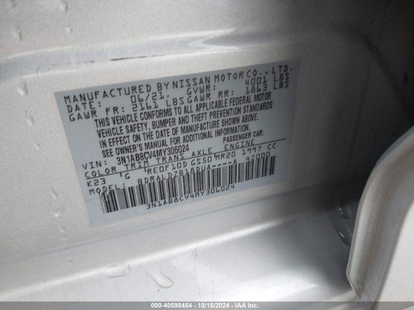 NISSAN SENTRA SV XTRONIC CVT 2021