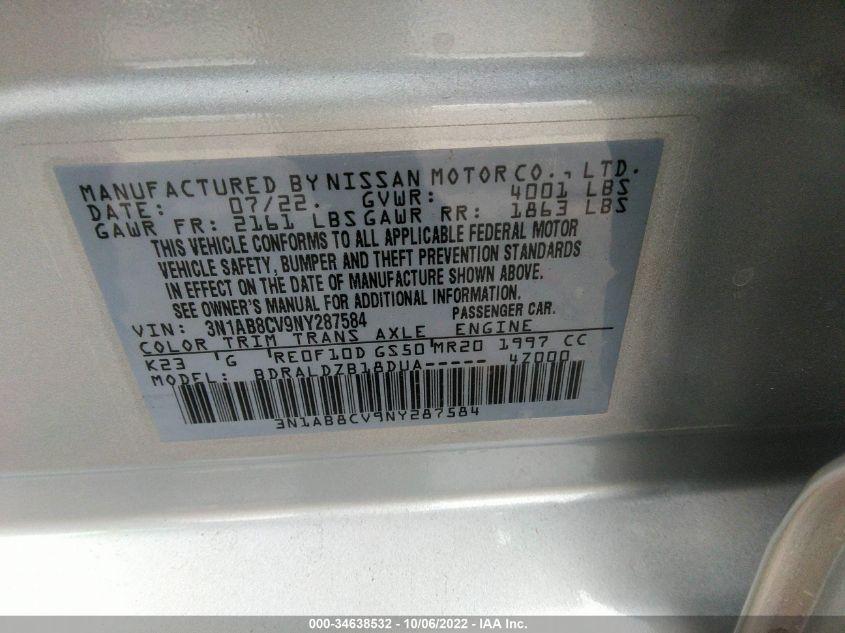 NISSAN SENTRA SV 2022