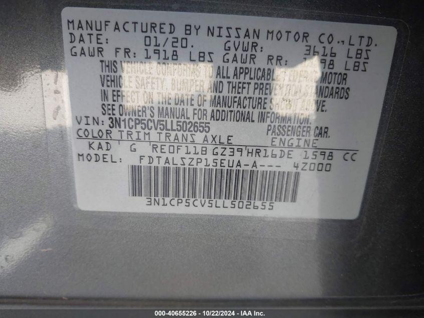 NISSAN KICKS SV XTRONIC CVT 2020