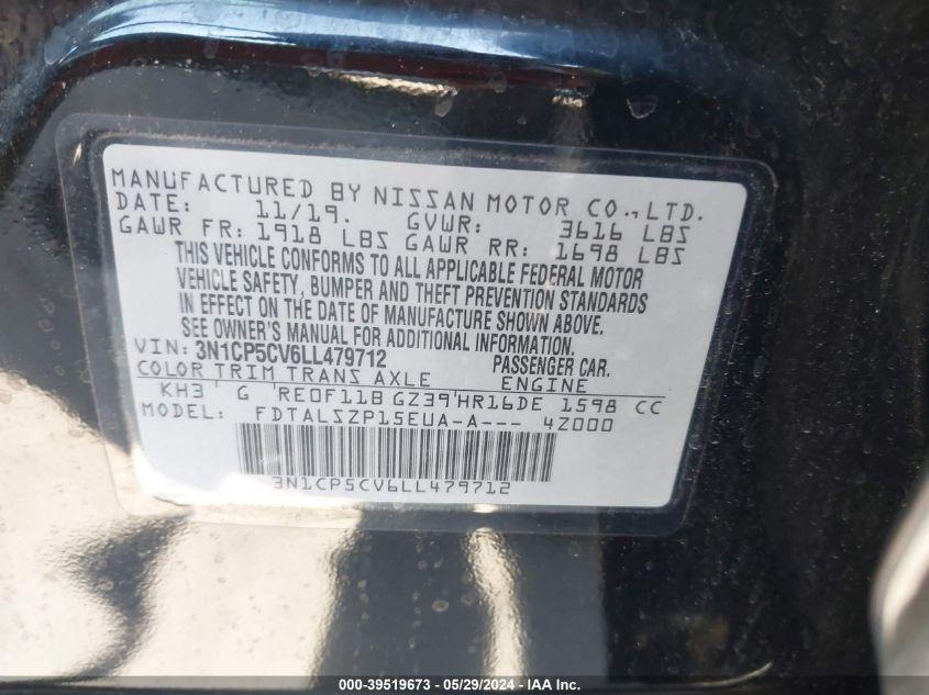 NISSAN KICKS SV XTRONIC CVT 2020