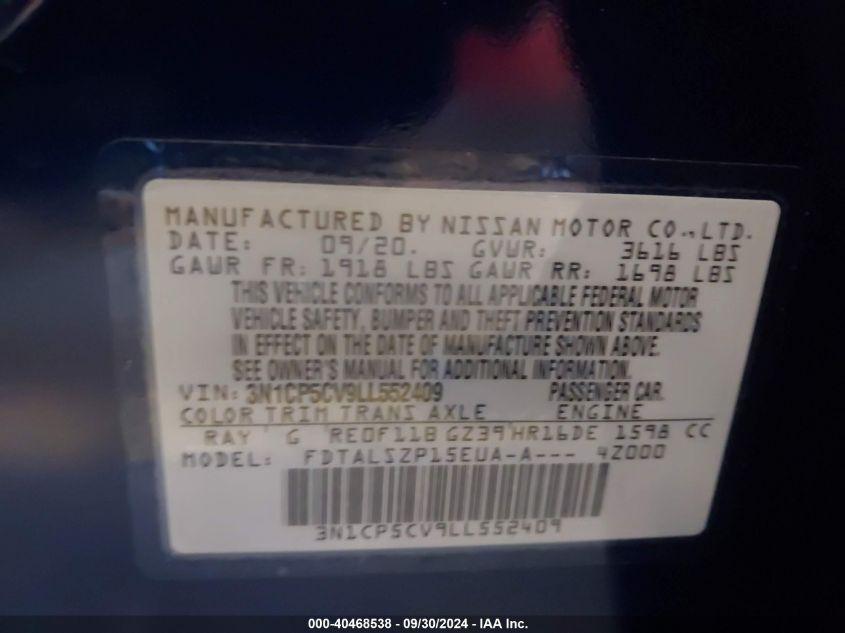 NISSAN KICKS SV XTRONIC CVT 2020