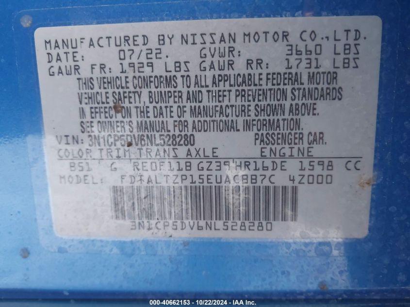 NISSAN KICKS SR XTRONIC CVT 2022