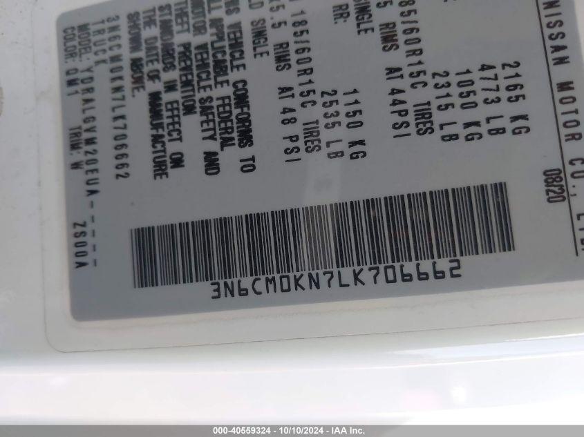 NISSAN NV200 COMPACT CARGO SV XTRONIC CVT 2020