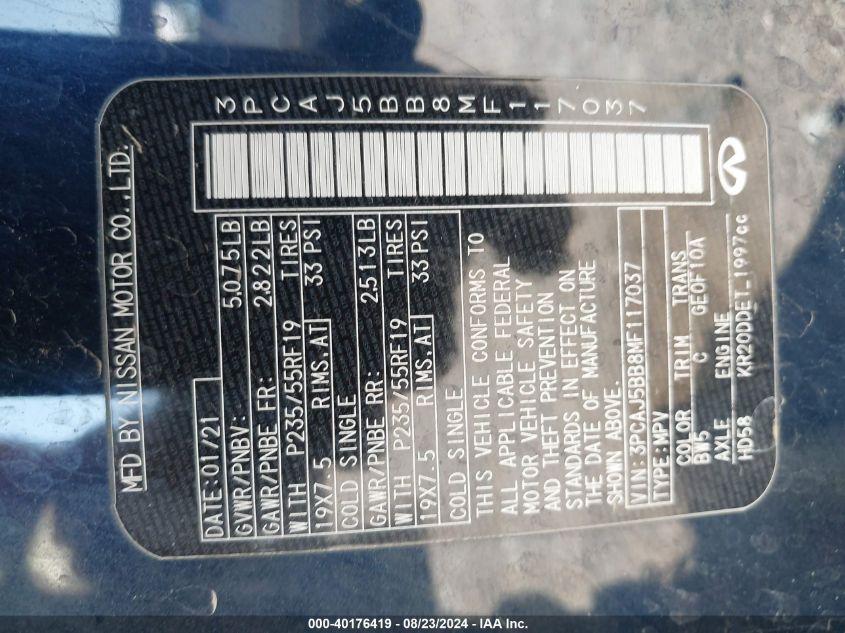 INFINITI QX50 LUXE AWD 2021