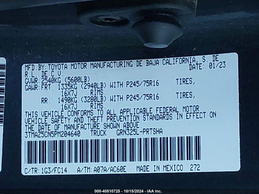 TOYOTA TACOMA SR5 V6 2023