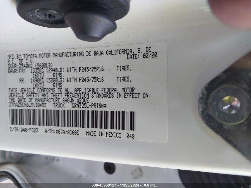 TOYOTA TACOMA SR5 V6 2020