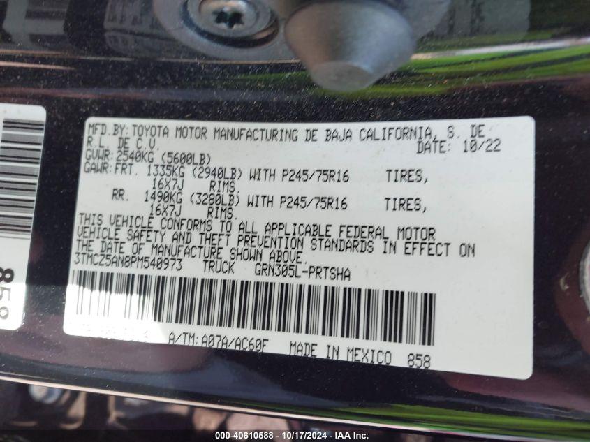 TOYOTA TACOMA SR5 V6 2023