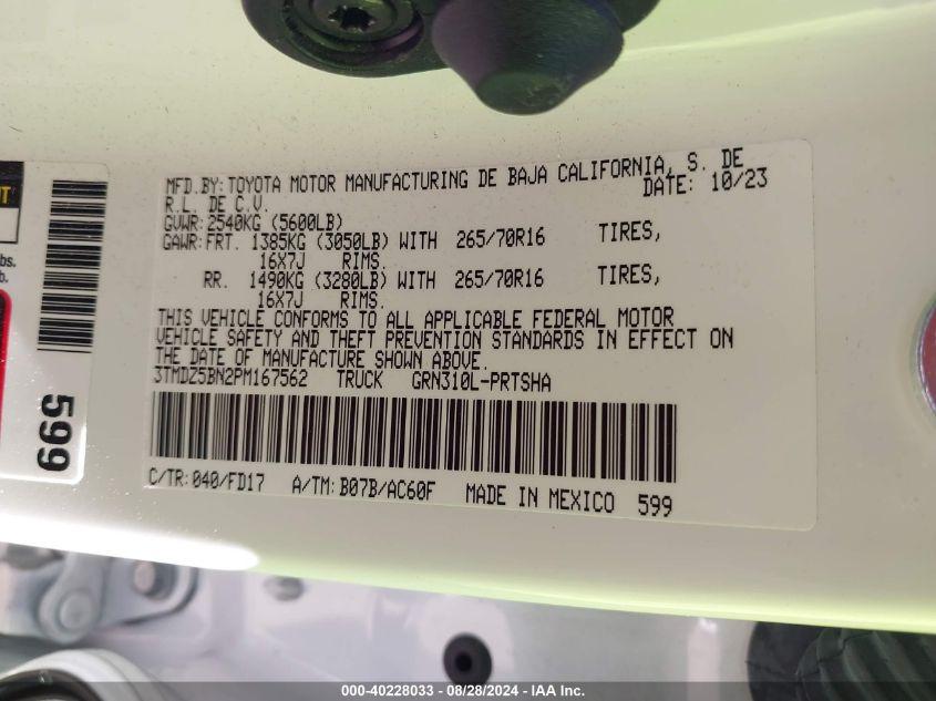 TOYOTA TACOMA TRD OFF ROAD 2023