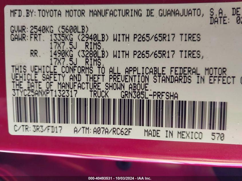 TOYOTA TACOMA TRD SPORT 2023