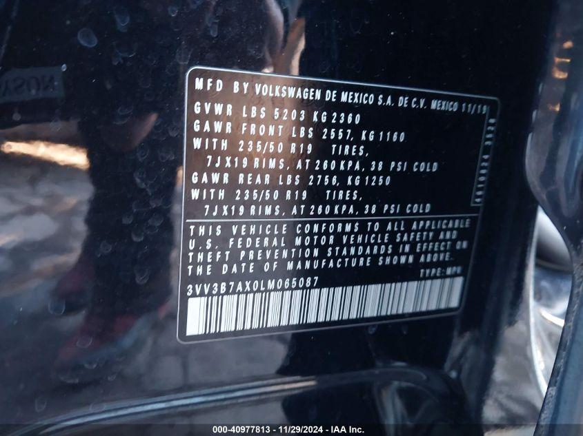 VOLKSWAGEN TIGUAN 2.0T SE/2.0T SE R-LINE BLACK/2.0T SEL 2020