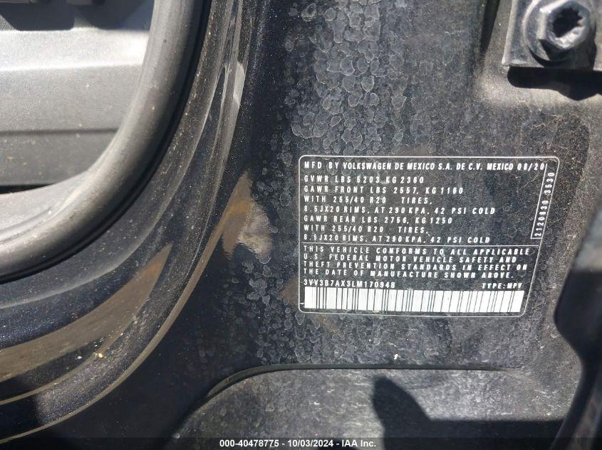 VOLKSWAGEN TIGUAN 2.0T SE/2.0T SE R-LINE BLACK/2.0T SEL 2020