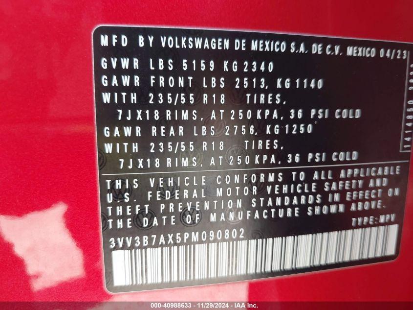 VOLKSWAGEN TIGUAN 2.0T SE 2023