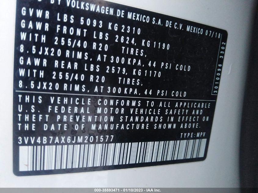 VOLKSWAGEN TIGUAN SEL PREMIUM 2018