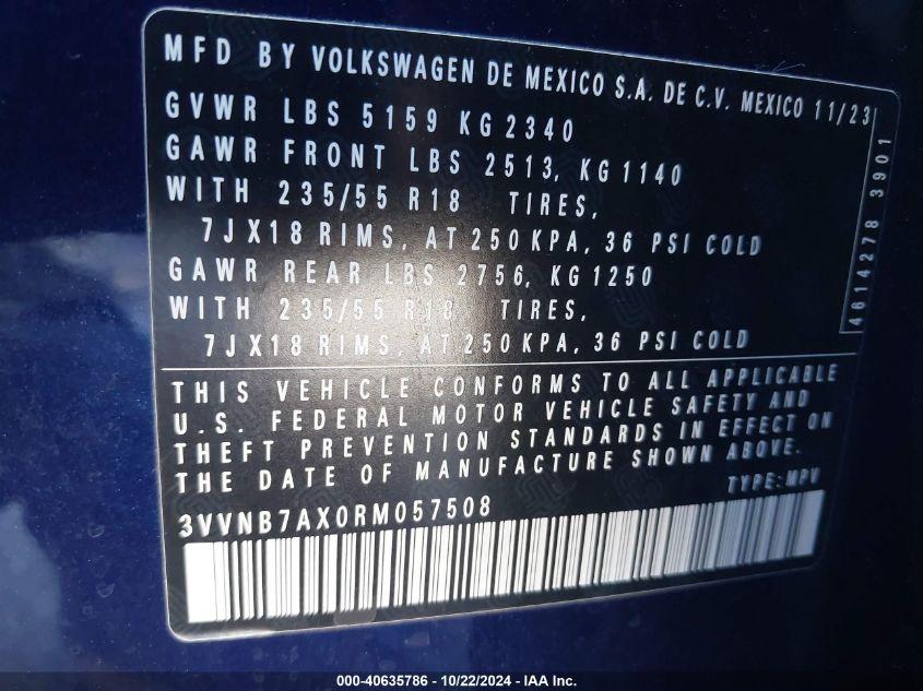 VOLKSWAGEN TIGUAN 2.0T SE/WOLFSBURG EDITION 2024