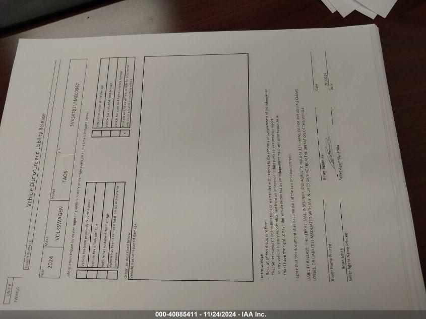 VOLKSWAGEN TAOS 1.5T SE 2024