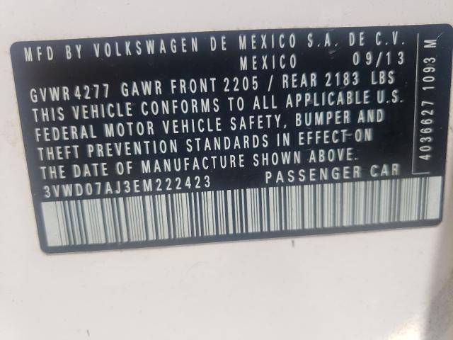 VOLKSWAGEN JETTA SE 2014