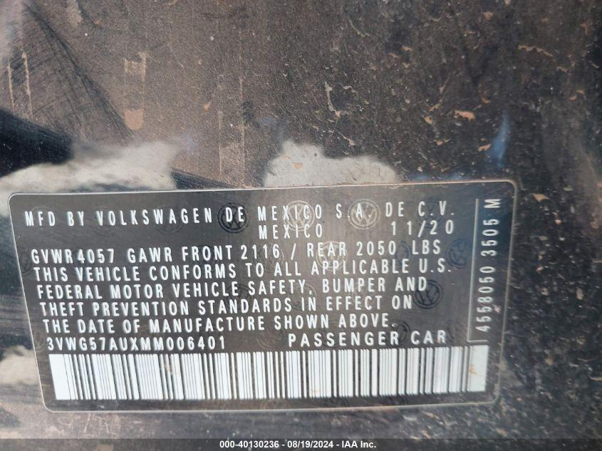 VOLKSWAGEN GOLF  2021